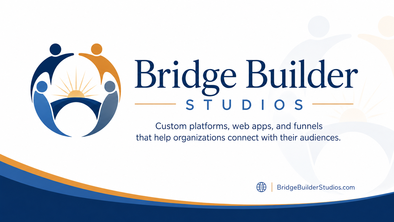 Bridge Builder Studios — custom platforms, web apps, and funnels that help organizations connect with their audiences. BridgeBuilderStudios.com